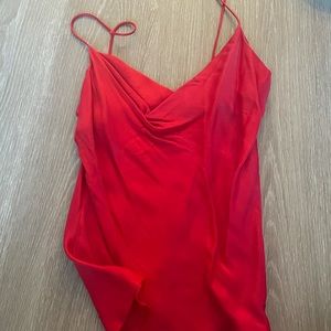 Zara red tank